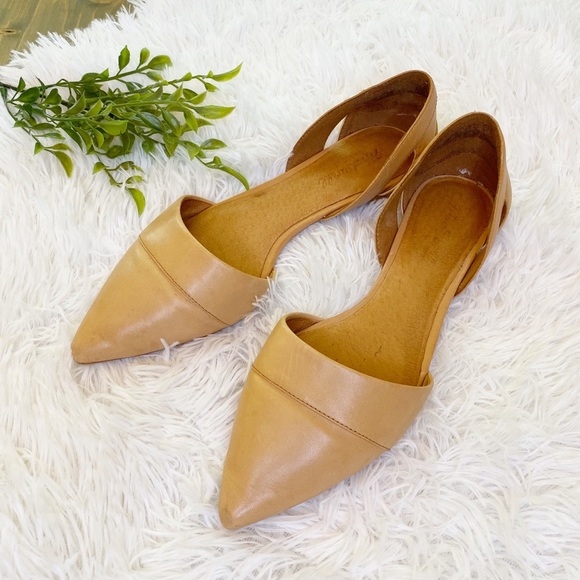 Madewell Shoes - Madewell D’orsay Flats Camel Tan Leather Size 8.5